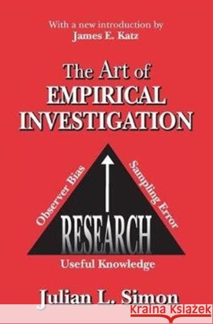 The Art of Empirical Investigation Julian Simon 9781138534322