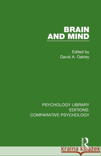 Brain and Mind David a. Oakley 9781138562370