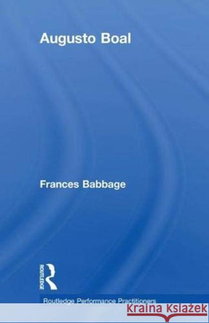 Augusto Boal Frances Babbage 9781138592001 Routledge