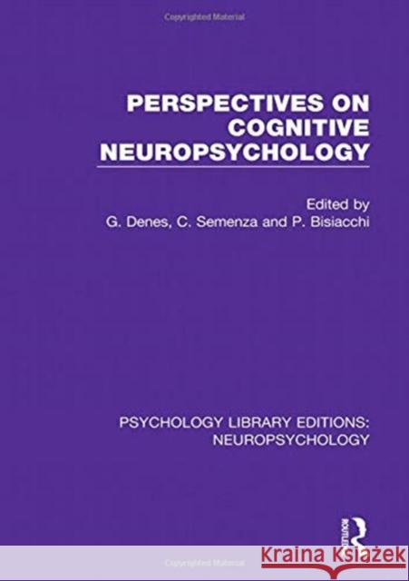 Perspectives on Cognitive Neuropsychology  9781138639058 Taylor and Francis