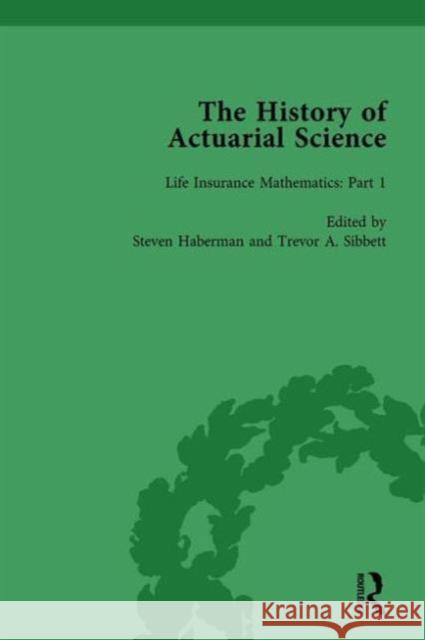 The History of Actuarial Science Vol III Steven Haberman   9781138646674