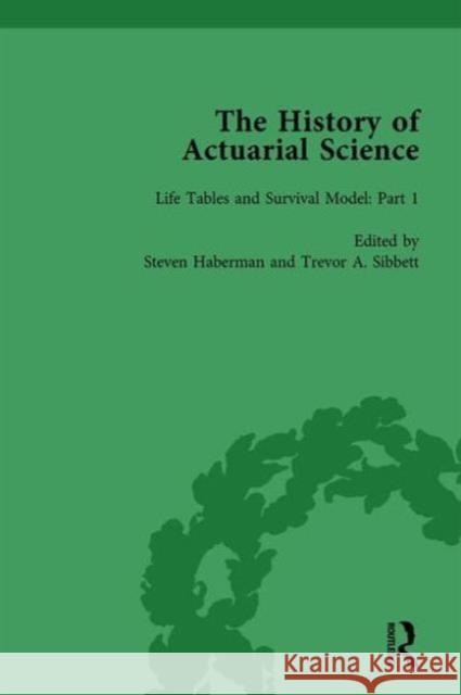 The History of Actuarial Science Vol I Steven Haberman   9781138647138