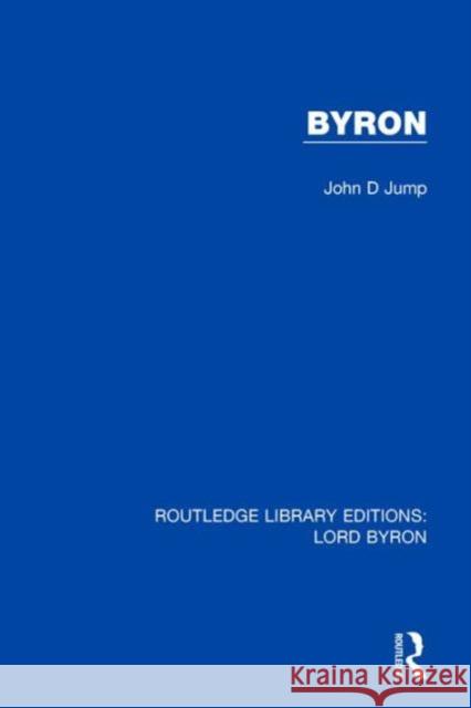 Byron John D. Jump 9781138648401 Routledge