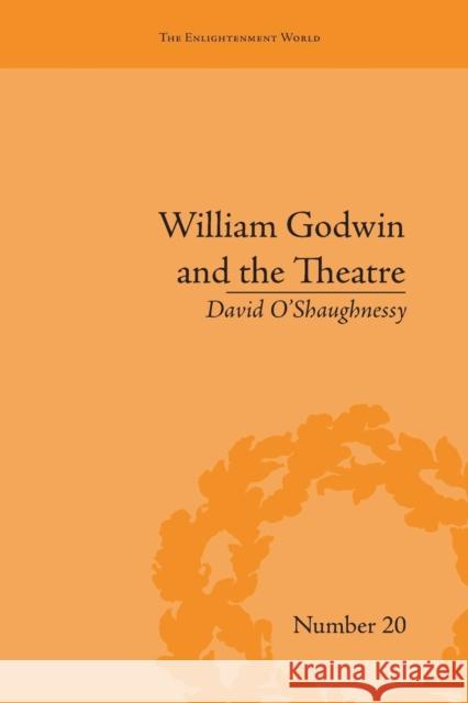 William Godwin and the Theatre David O'Shaughnessy   9781138661325 Taylor and Francis