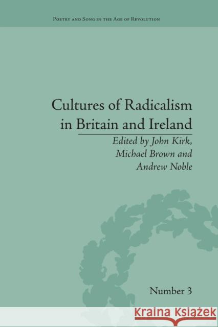 Cultures of Radicalism in Britain and Ireland John Kirk   9781138662049 Taylor and Francis