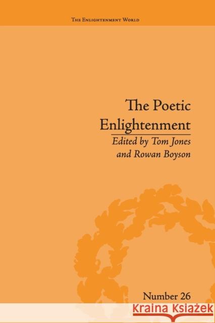 The Poetic Enlightenment: Poetry and Human Science, 1650-1820 Rowan Boyson   9781138662247 Taylor and Francis