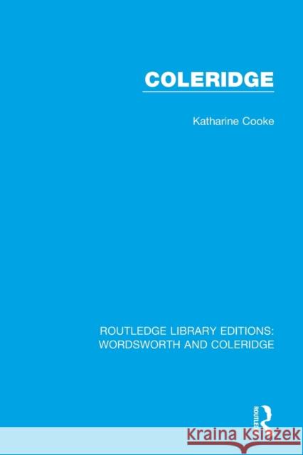 Coleridge Cooke, Katharine 9781138672017