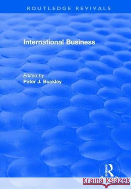 International Business Peter Buckley 9781138708563