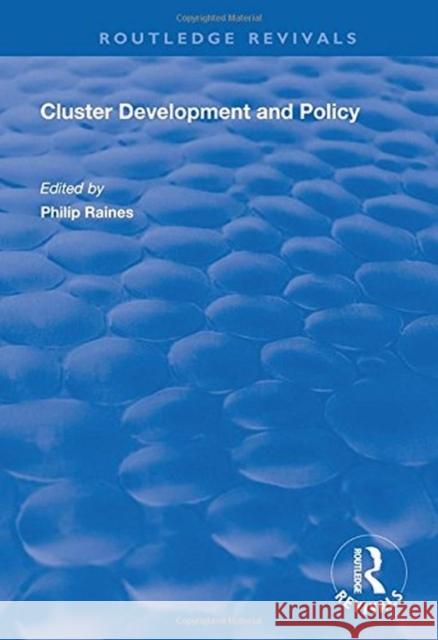 Cluster Development and Policy  9781138717640 