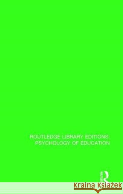 Psychological Aspects of Learning and Teaching Kevin Wheldall Richard Riding 9781138723849