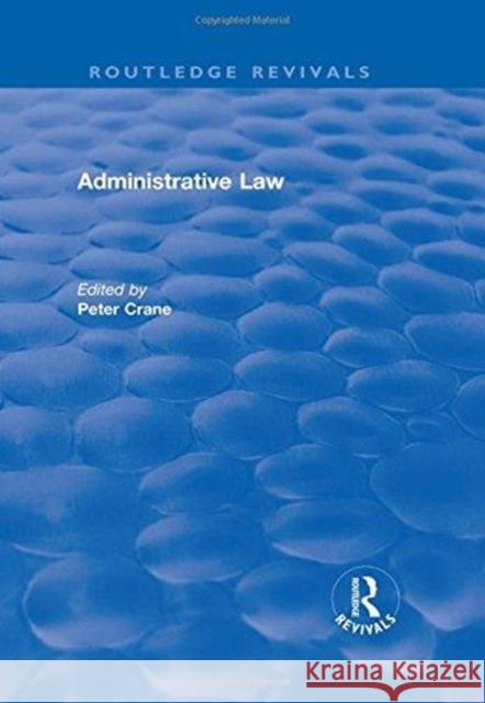 Administrative Law Steven Cann 9781138739482