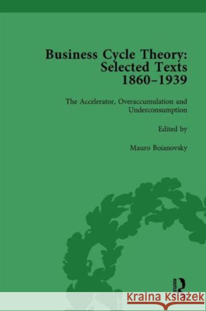 Business Cycle Theory, Part II Volume 6: Selected Texts, 1860-1939 Mauro Boianovsky   9781138751453