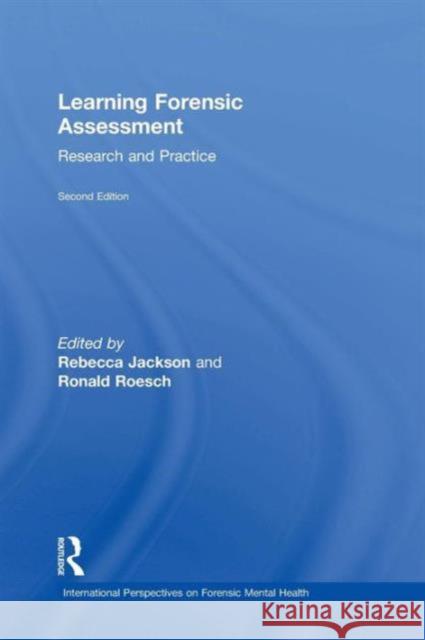 Learning Forensic Assessment: Research and Practice  9781138776173 Taylor & Francis Group