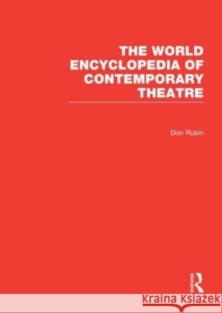 World Ency Cont Theatre V1-6 Don Rubin 9781138792524