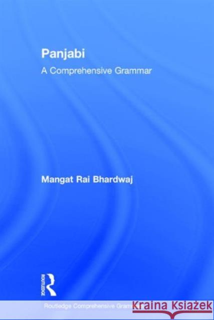 Panjabi: A Comprehensive Grammar Mangat Bhardwaj 9781138793859 Routledge