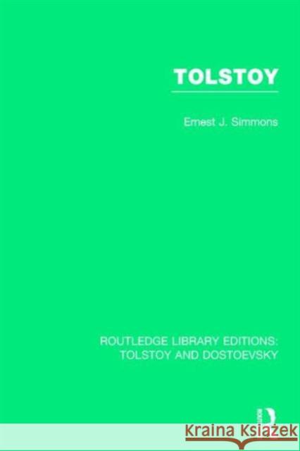 Tolstoy Ernest Joseph Simmons 9781138803459