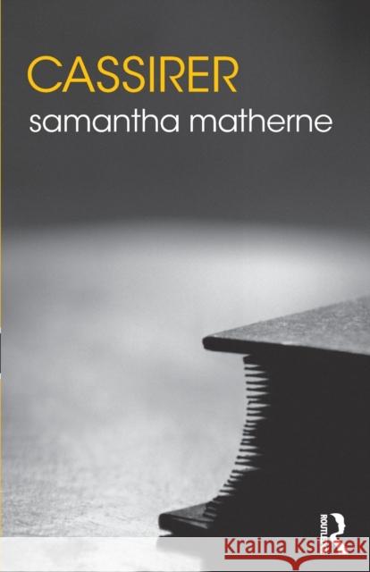 Cassirer Samantha Matherne 9781138827509