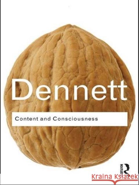 Content and Consciousness Daniel C. Dennett 9781138834491 Routledge
