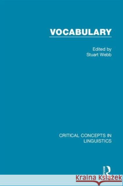 Vocabulary Stuart Webb 9781138838604