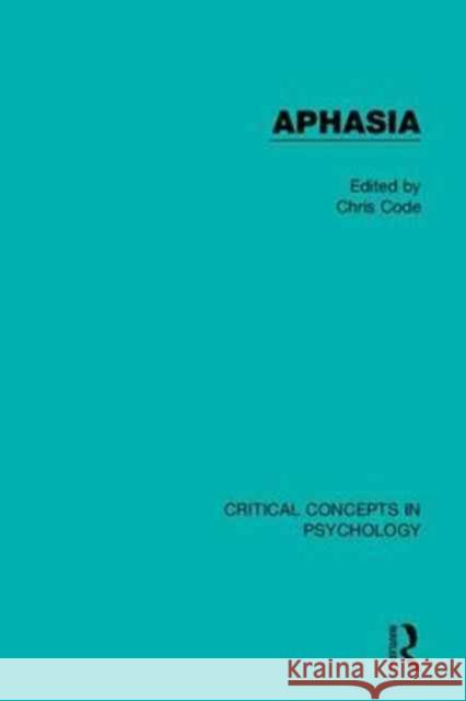 Aphasia Christopher Code 9781138848566 Routledge