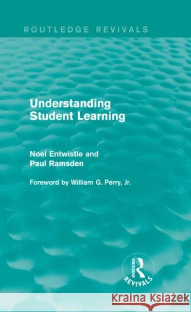 Understanding Student Learning Noel Entwistle Paul Ramsden 9781138857377