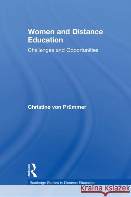 Women and Distance Education: Challenges and Opportunities Christine Vo 9781138866478 Routledge