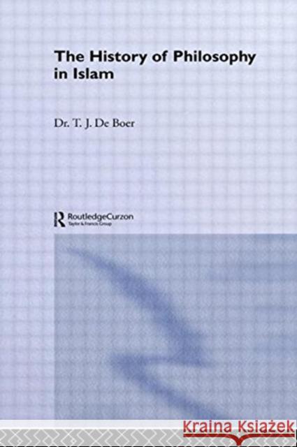 History of Philosophy in Islam Boer 9781138869820