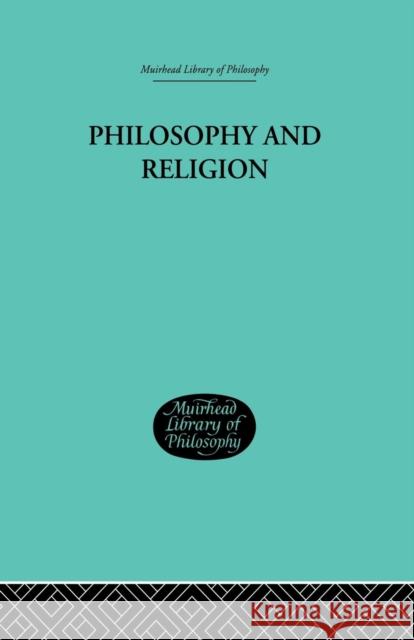 Philosophy and Religion Axel Hagerstrom 9781138871236 Routledge