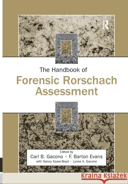 The Handbook of Forensic Rorschach Assessment  9781138873087 Routledge