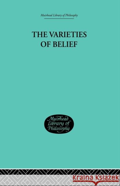 Varieties of Belief Paul Helm 9781138884304