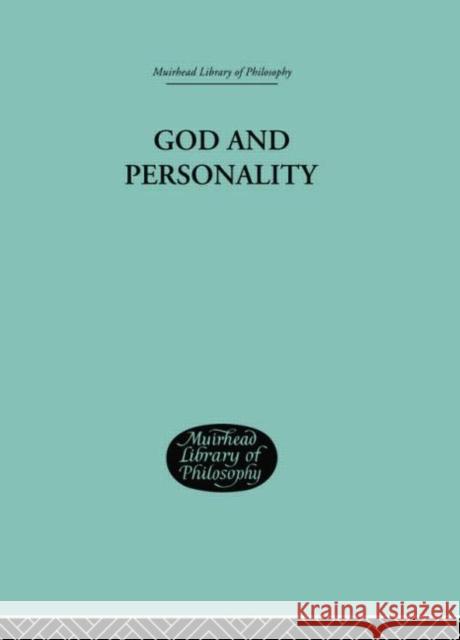 God and Personality Webb, Clement C J 9781138884311