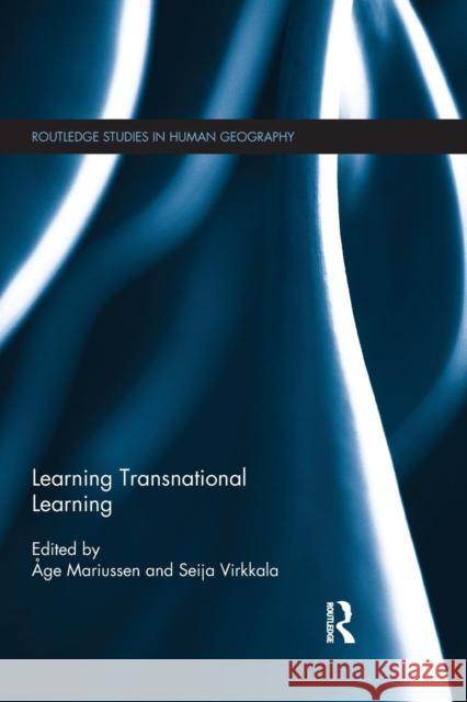 Learning Transnational Learning Age Mariussen Seija Virkkala 9781138904866