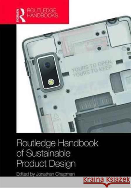 Routledge Handbook of Sustainable Product Design Jonathan Chapman 9781138910171 Routledge