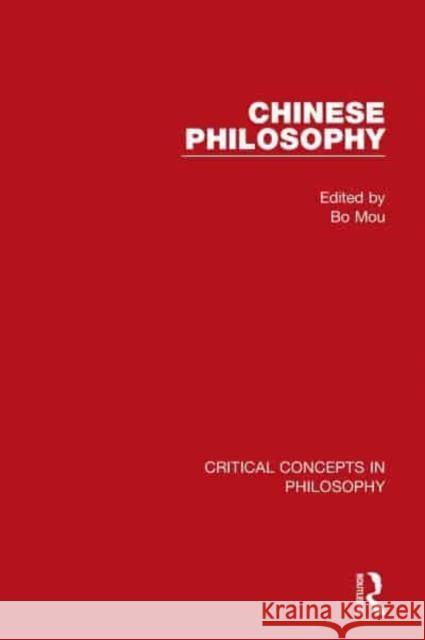 Chinese Philosophy Bo Mou 9781138931503 Routledge