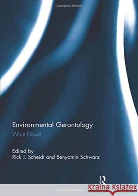 Environmental Gerontology: What Now? Rick J. Scheidt Benyamin Schwarz 9781138944497 Routledge