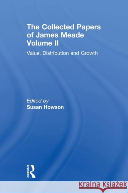 Collected Papers James Meade V2 Susan Howson   9781138971080 Taylor and Francis