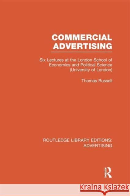 Commercial Advertising (Rle Advertising) Russell, Thomas 9781138971158