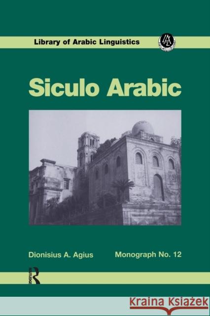 Siculo Arabic Dionisius A. Agius 9781138981881