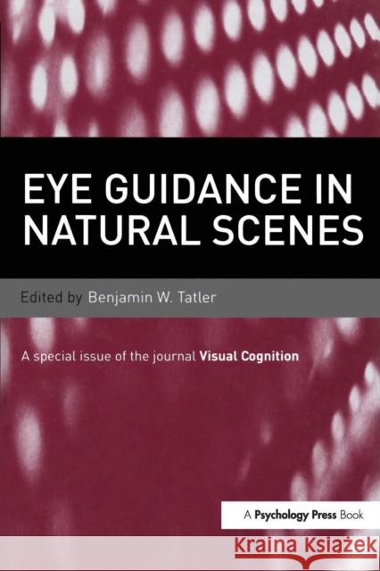 Eye Guidance in Natural Scenes: A Special Issue of Visual Cognition Benjamin W. Tatler   9781138990869