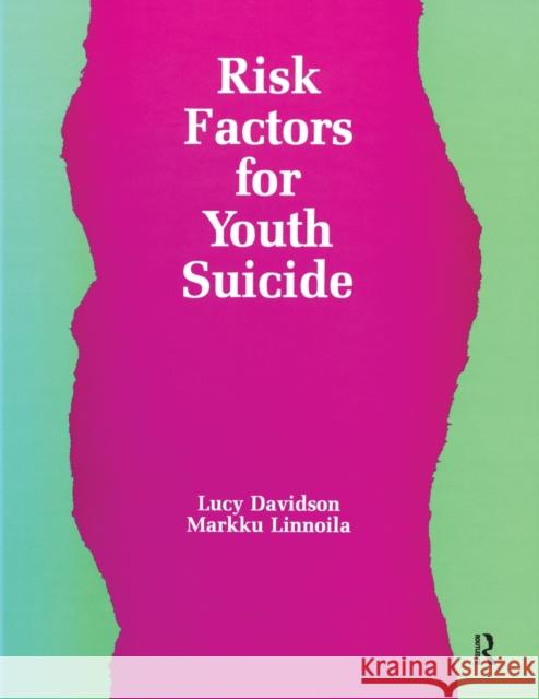 Risk Factors for Youth Suicide  9781138997387 Taylor and Francis