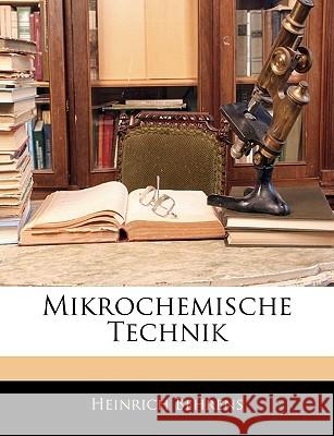 Mikrochemische Technik Heinrich Behrens 9781144869203