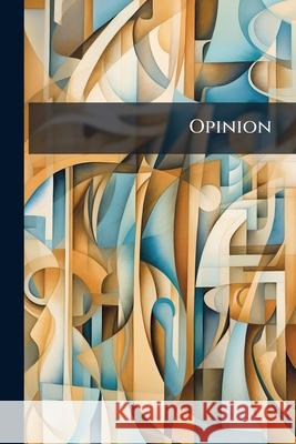 Opinion Anonymous 9781145109667 