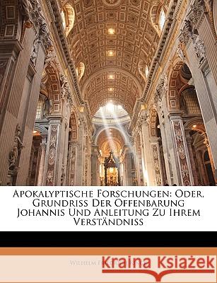 Apokalyptische Forschungen: Oder, Grundriss Der Offenbarung Johannis Und Anleitung Zu Ihrem Verständnis Rinck, Wilhelm Friedrich 9781145144170 