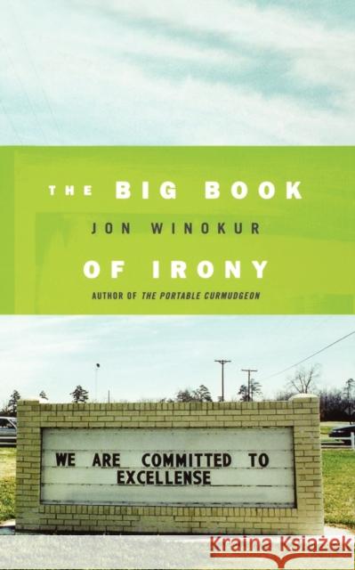 The Big Book of Irony Jon Winokur 9781250029713 St. Martin's Press