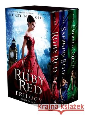 The Ruby Red Trilogy Boxed Set: Ruby Red, Sapphire Blue, Emerald Green Kerstin Gier 9781250060433 Square Fish