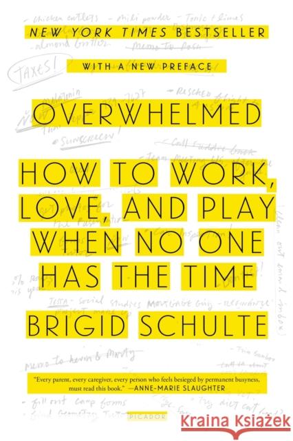 Overwhelmed: How to Work, Love, and Play When No One Has the Time Brigid Schulte 9781250062383 Picador USA