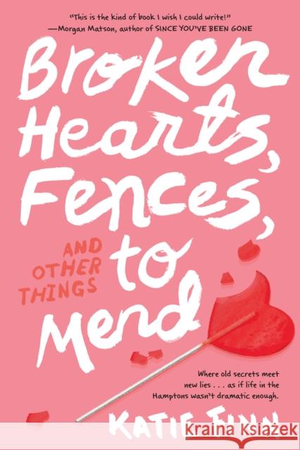 Broken Hearts, Fences and Other Things to Mend Katie Finn 9781250063052 Square Fish