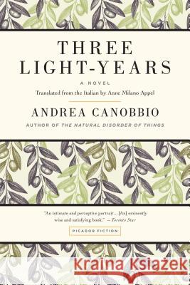 Three Light-Years Andrea Canobbio Anne Milano Appel 9781250069313 Picador USA