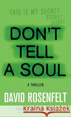 Don't Tell a Soul David Rosenfelt 9781250097972