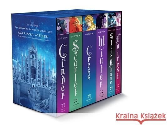 The Lunar Chronicles Boxed Set: Cinder, Scarlet, Cress, Fairest, Stars Above, Winter Marissa Meyer Erin Siu 9781250774071 Square Fish